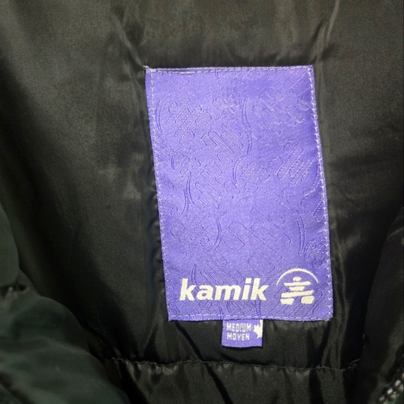 Kamik Insulated Down Black Winter coat size Medium - Picture 4 of 8